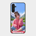 Cute Girl Glossy Metal Case Cover For Samsung Galaxy A16 5G