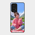 Cute Girl Glossy Metal Case Cover For Samsung Galaxy A53 5G