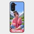 Cute Girl Glossy Metal Case Cover For Vivo T3 Lite 5G