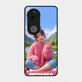 Cute Girl Glossy Metal Case Cover For Vivo V50 5G