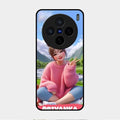 Cute Girl Glossy Metal Case Cover For Vivo X200 5G