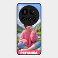 Cute Girl Glossy Metal Case Cover For Xiaomi 15 Ultra 5G