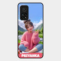 Cute Girl Glossy Metal Case Cover For Xiaomi Mi 10T Pro 5G