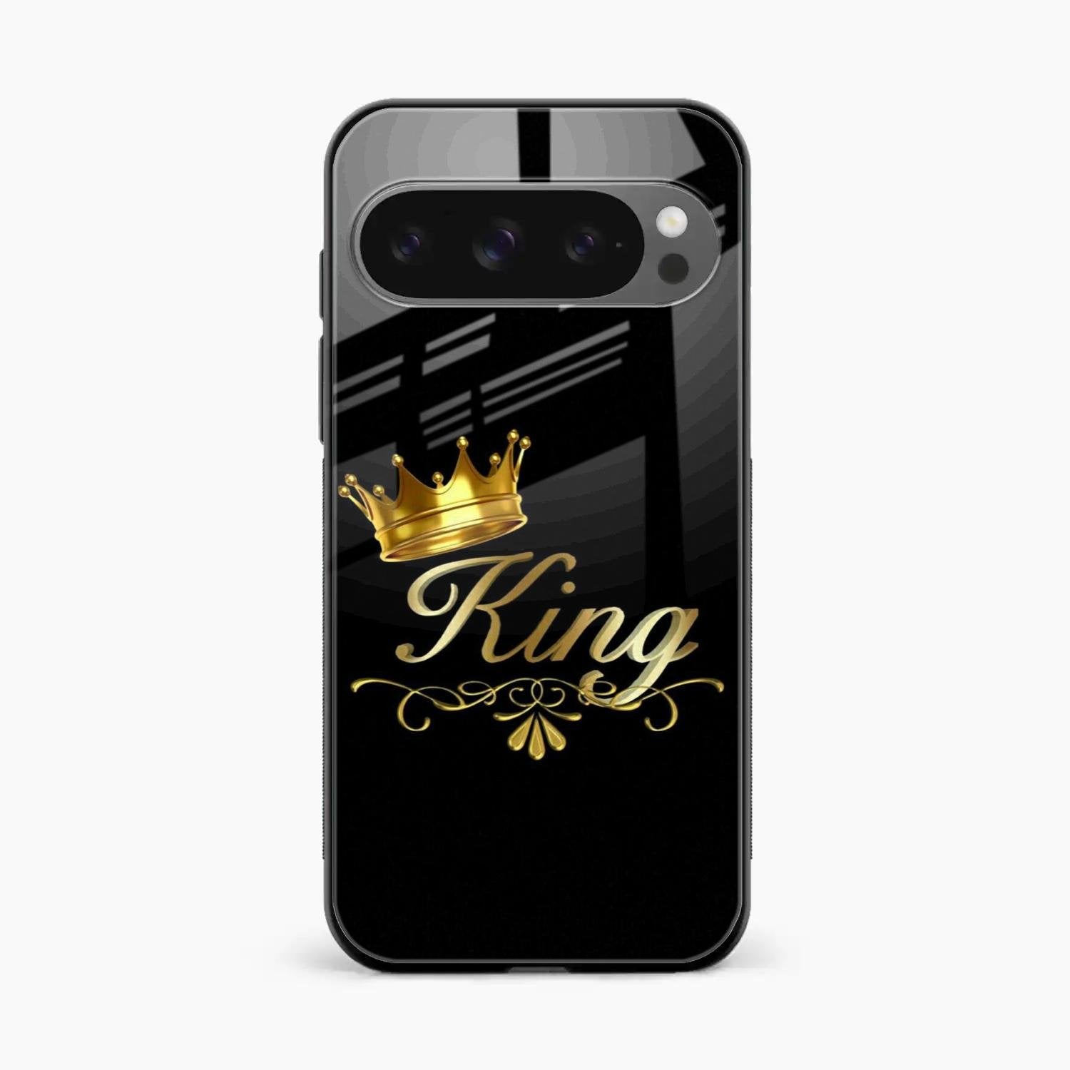 Cute King With Crown Glass Case For Google Pixel 10 Pro