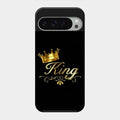 Cute King With Crown Glass Case For Google Pixel 9 Pro Xl