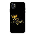 Cute King With Crown Glass Case For iPhone 11