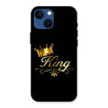 Cute King With Crown Glass Case For iPhone 13 mini