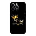 Cute King With Crown Glass Case For iPhone 13 Pro