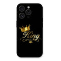 Cute King With Crown Glass Case For iPhone 15 Pro
