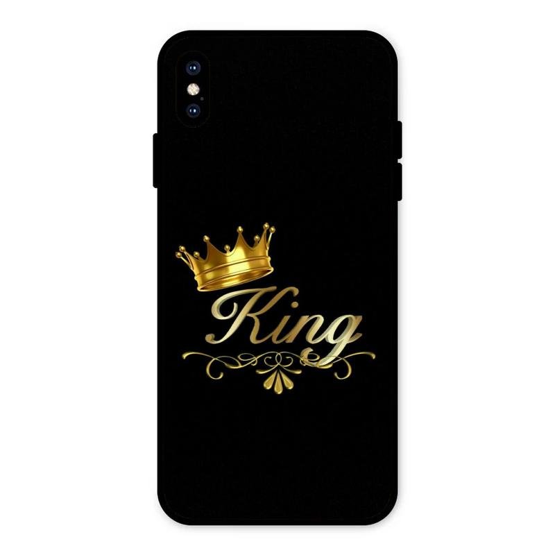 Cute King With Crown Glass Case For iPhone XS Max