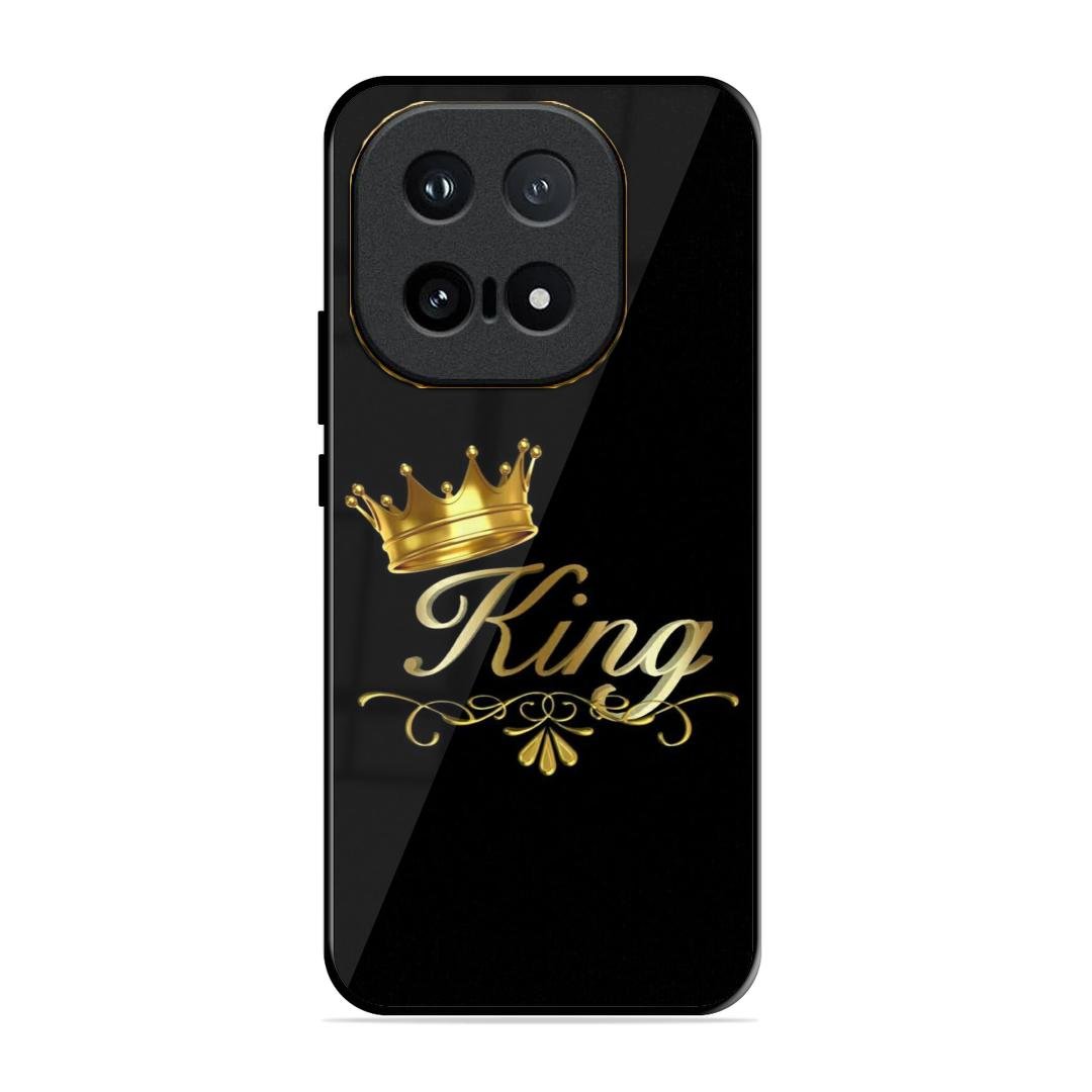 Cute King With Crown Glass Case For iQOO 15 5G