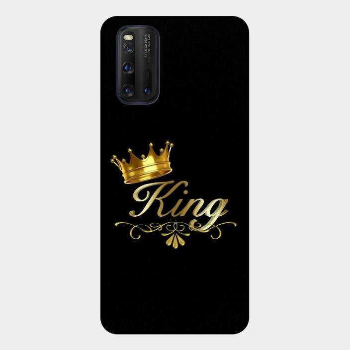 Cute King With Crown Glass Case For Iqoo 3 5G