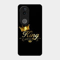Cute King With Crown Glass Case For Iqoo Z10R