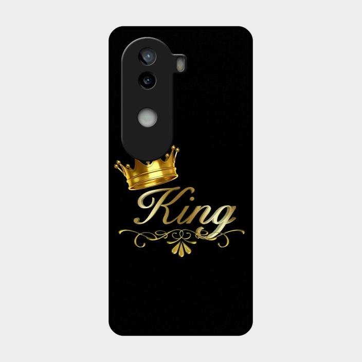 Cute King With Crown Glass Case For Iqoo Z9S 5G