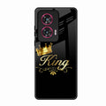 Cute King With Crown Glass Case For Motorola Edge 50 Fusion 5G