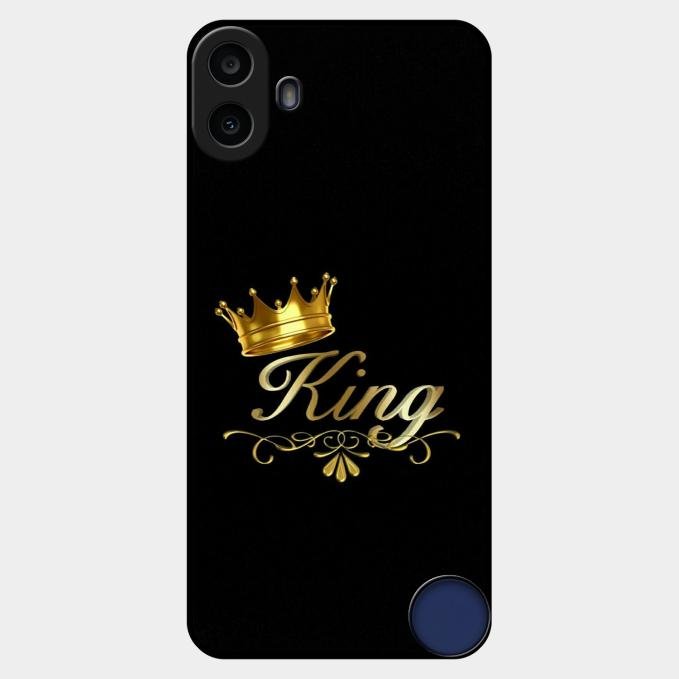 Cute King With Crown Glass Case For Nothing Cmf Phone 1