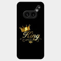 Cute King With Crown Glass Case For Nothing Phone 2A Plus