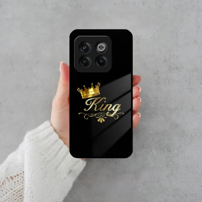 Cute King With Crown Glass Case For OnePlus - ShopOnCliQ