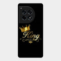 Cute King With Crown Glass Case For Oneplus 12R 5G