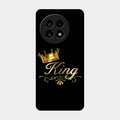 Cute King With Crown Glass Case For Oneplus 13R 5G