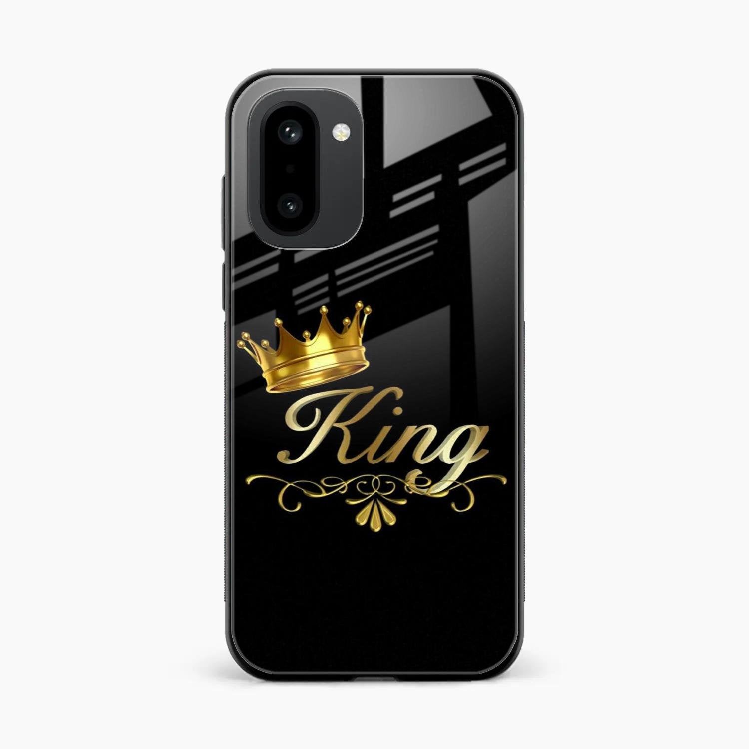 Cute King With Crown Glass Case For OnePlus 15R 5G