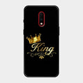 Cute King With Crown Glass Case For Oneplus 7