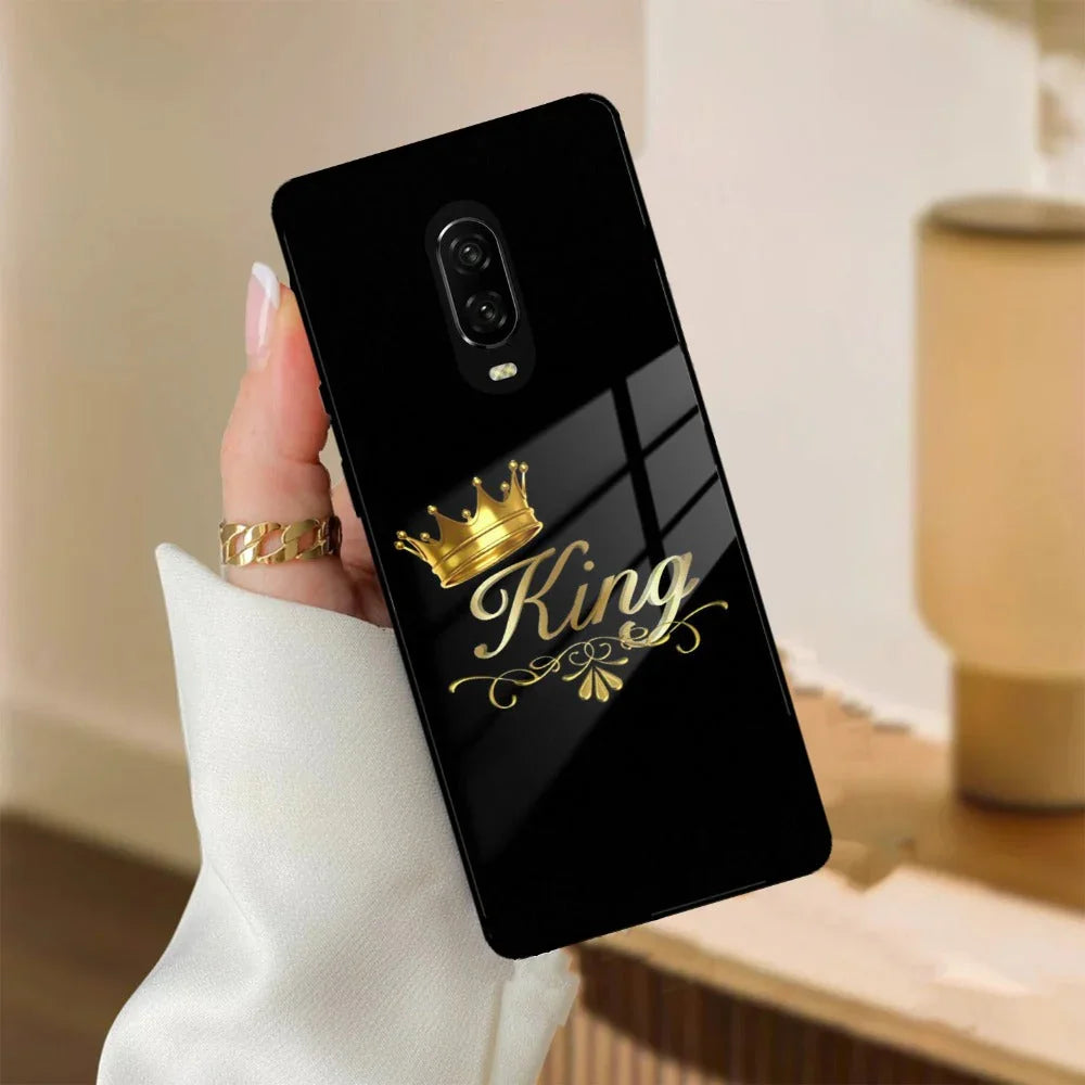 Cute King With Crown Glass Case For OnePlus - ShopOnCliQ