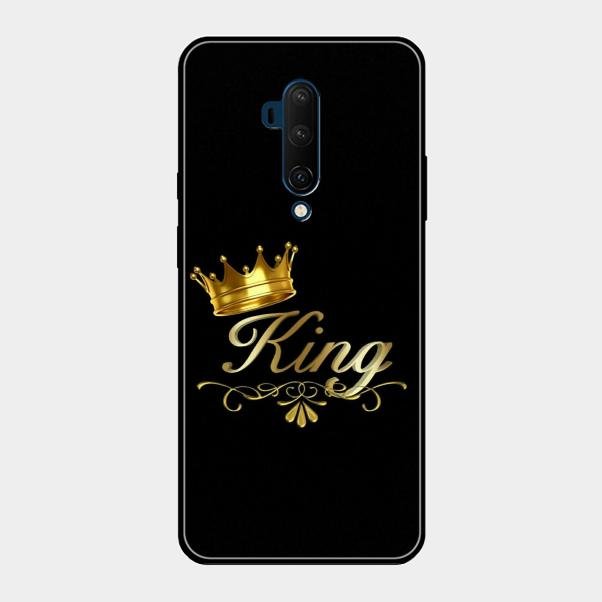 Cute King With Crown Glass Case For Oneplus 7T Pro