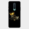 Cute King With Crown Glass Case For Oneplus 8