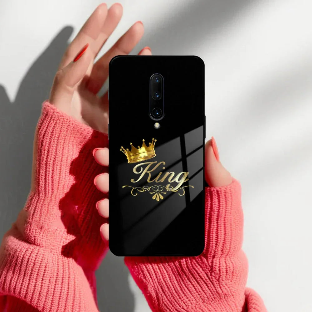Cute King With Crown Glass Case For OnePlus - ShopOnCliQ