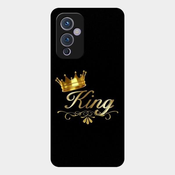 Cute King With Crown Glass Case For Oneplus 9 5G