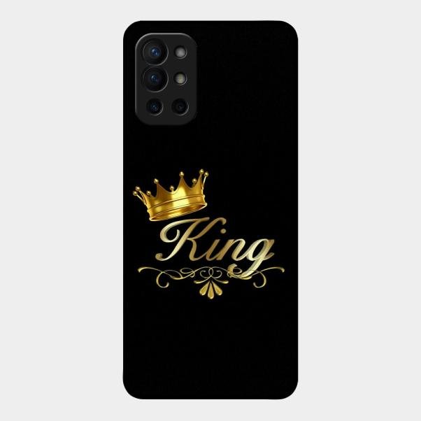 Cute King With Crown Glass Case For Oneplus 9R 5G