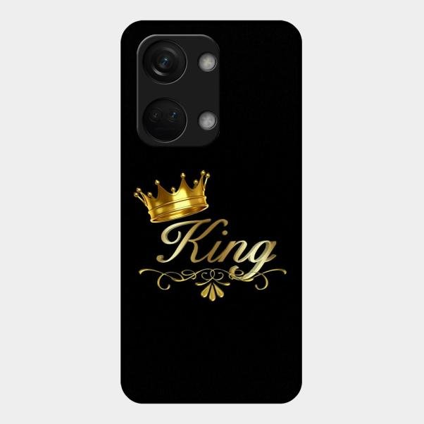 Cute King With Crown Glass Case For Oneplus Nord 3 5G