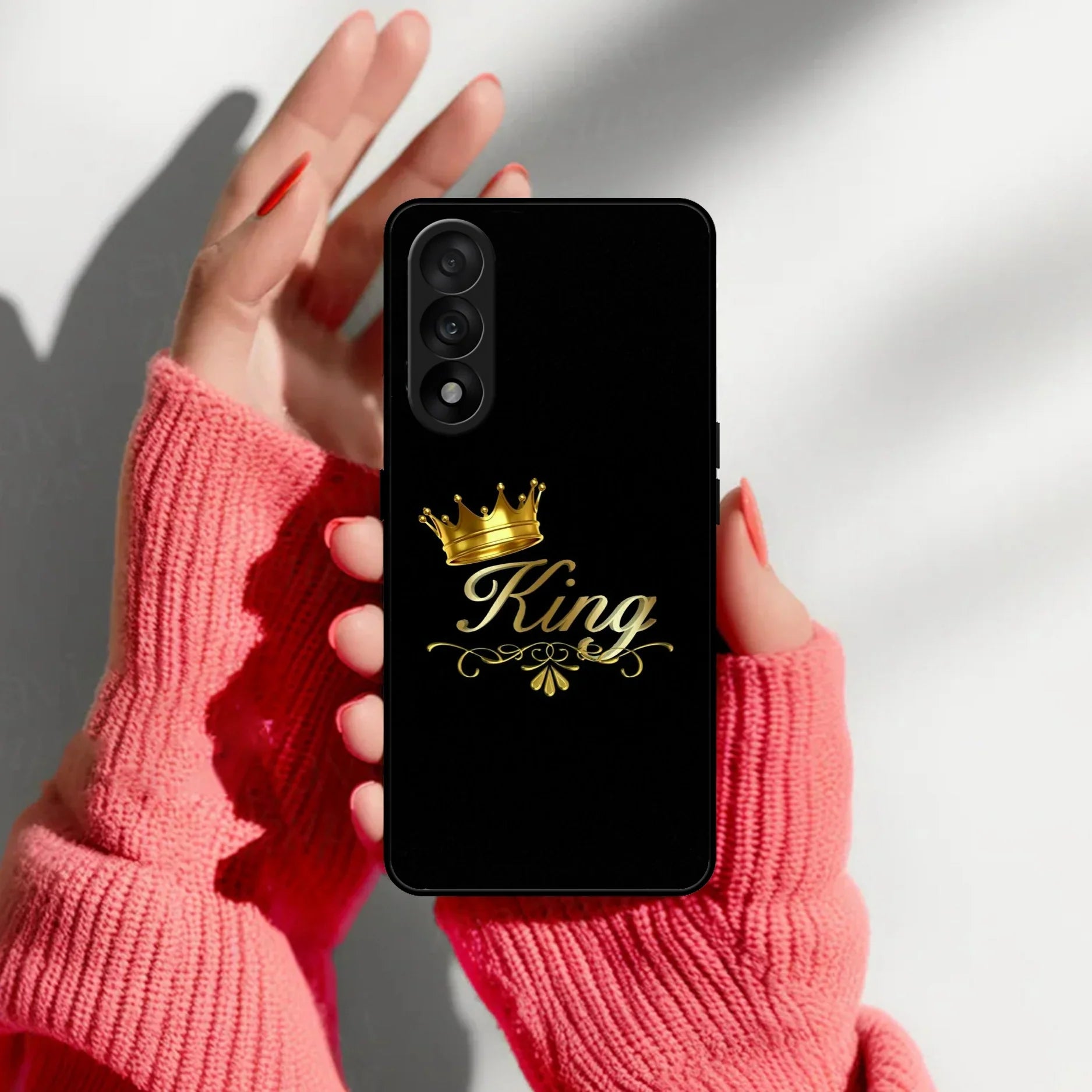 Cute King With Crown Glass Case For OnePlus - ShopOnCliQ