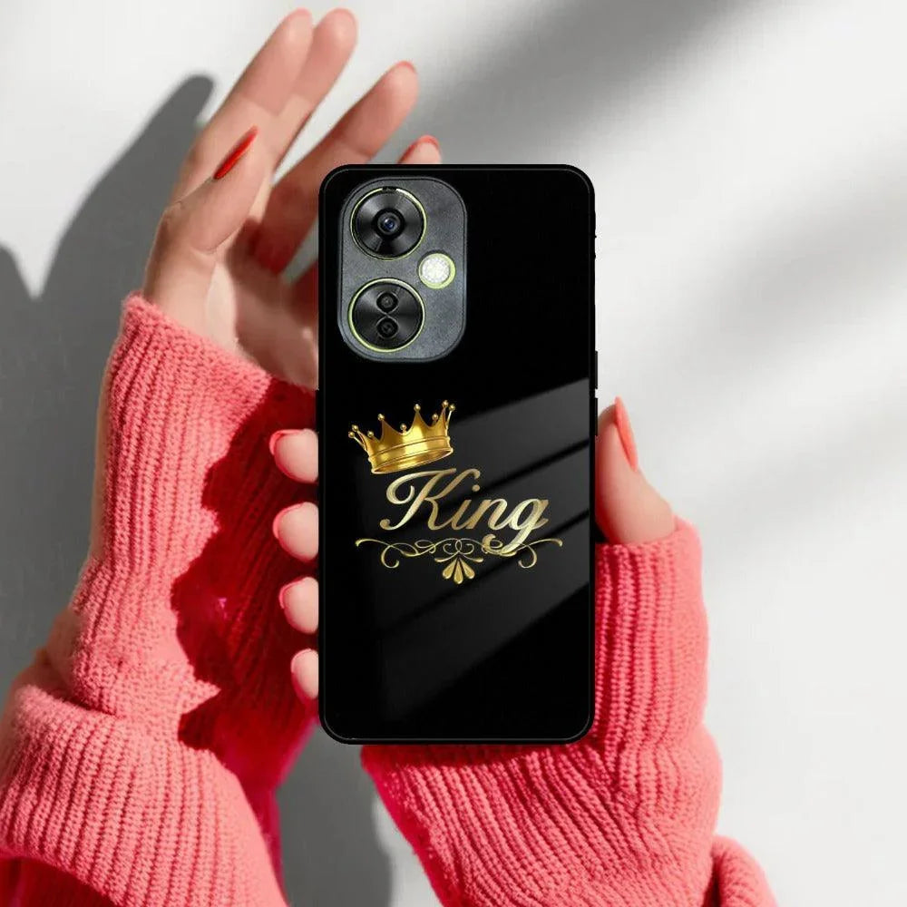 Cute King With Crown Glass Case For OnePlus - ShopOnCliQ