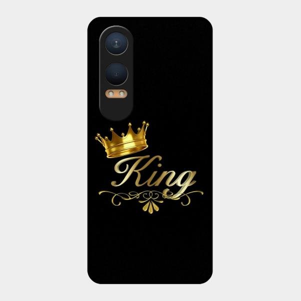 Cute King With Crown Glass Case For Oneplus Nord Ce 4 Lite 5G