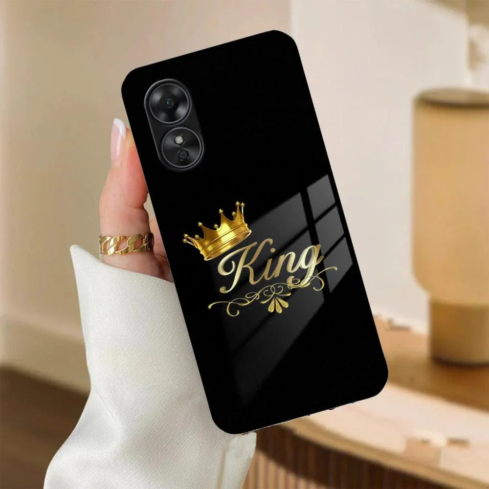 Cute King With Crown Glass Case For Oppo - ShopOnCliQ