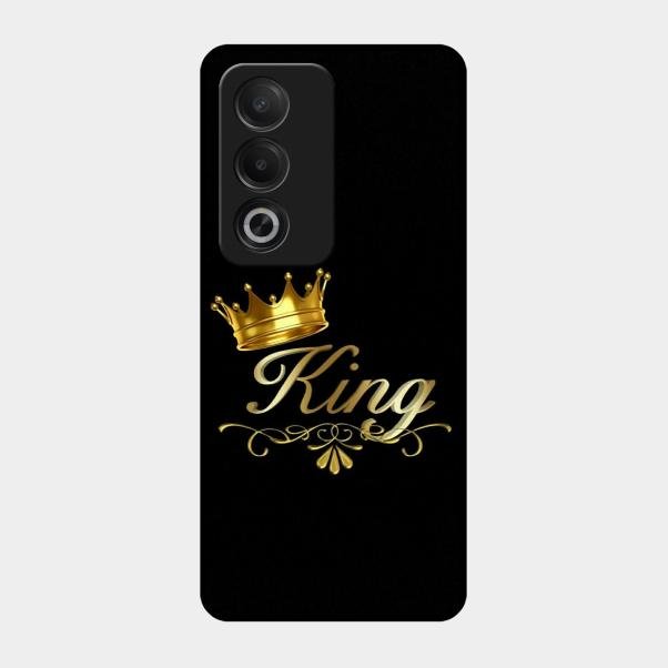 Cute King With Crown Glass Case For Oppo A3 Pro 5G