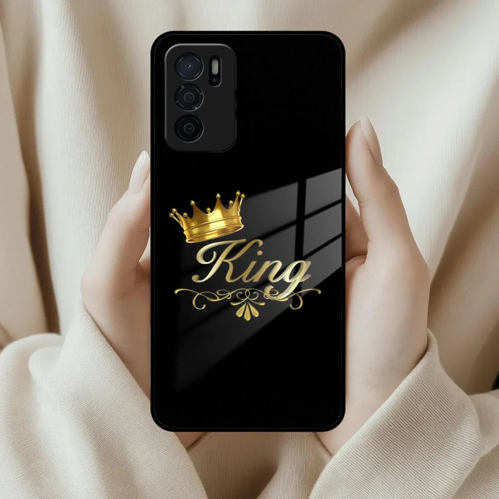Cute King With Crown Glass Case For Oppo - ShopOnCliQ