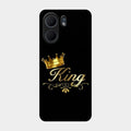 Cute King With Crown Glass Case For Oppo A5X 5G