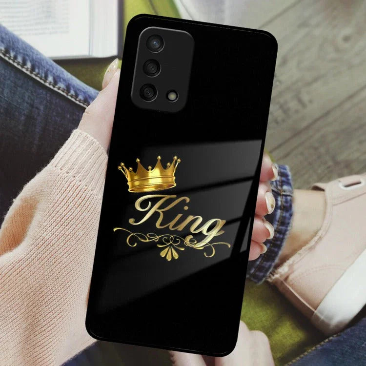 Cute King With Crown Glass Case For Oppo - ShopOnCliQ