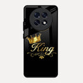 Cute King With Crown Glass Case For Oppo F31 Pro Plus 5G