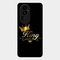 Cute King With Crown Glass Case For Oppo Reno 10 Pro Plus 5G