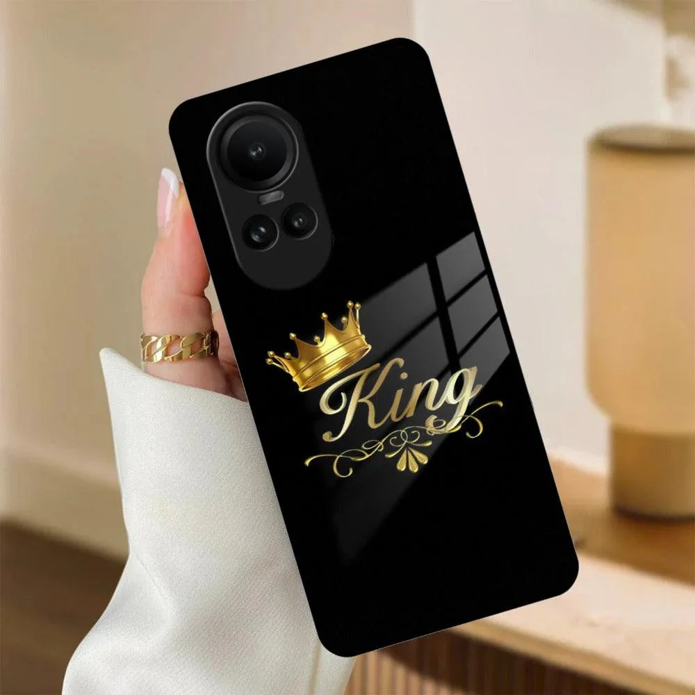 Cute King With Crown Glass Case For Oppo - ShopOnCliQ