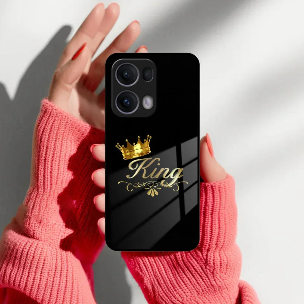 Cute King With Crown Glass Case For Oppo - ShopOnCliQ