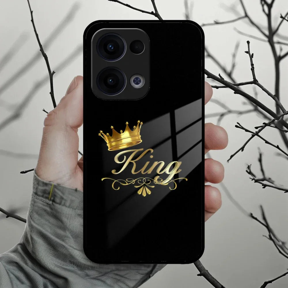 Cute King With Crown Glass Case For Oppo - ShopOnCliQ