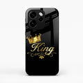 Cute King With Crown Glass Case For Oppo Reno 15C 5G