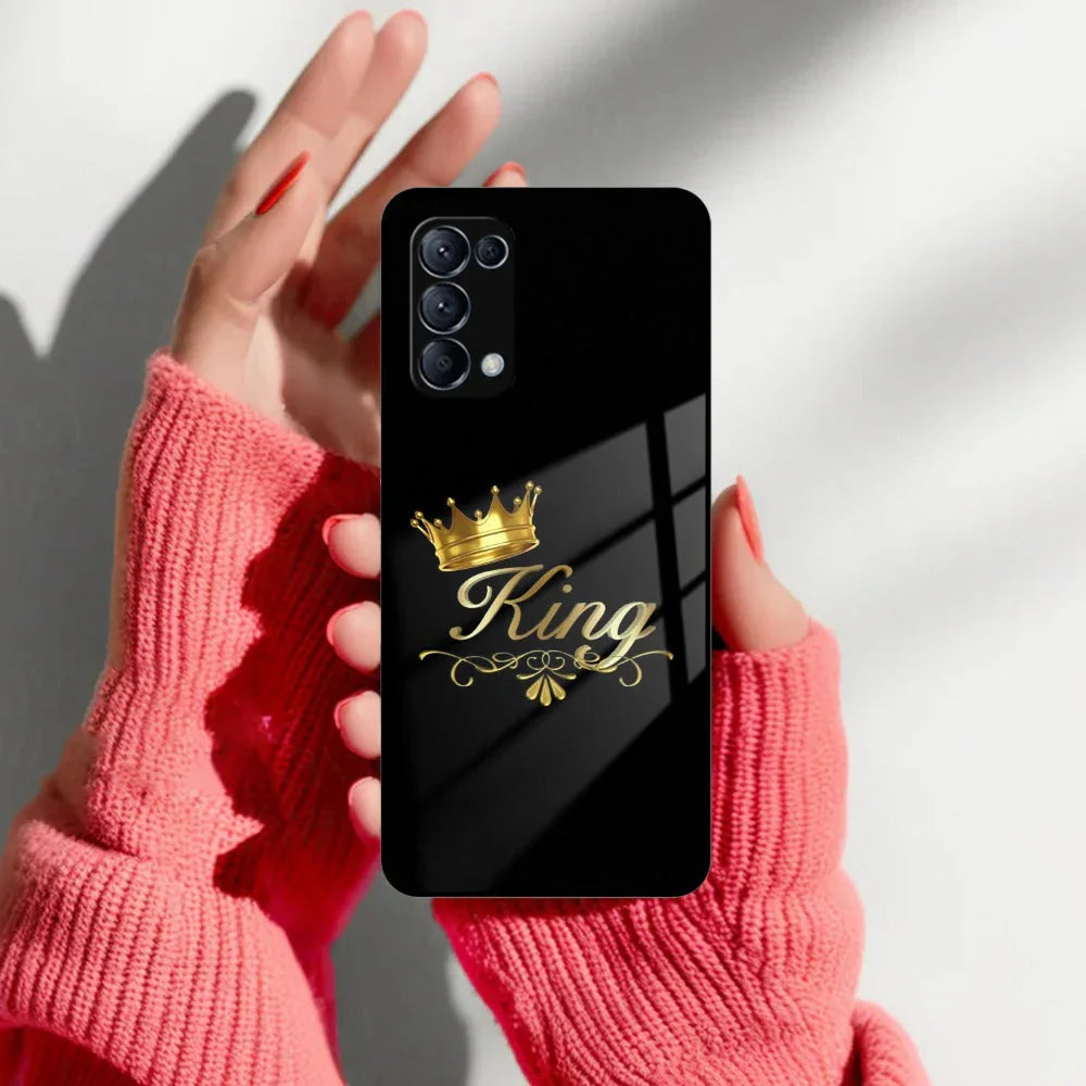 Cute King With Crown Glass Case For Oppo - ShopOnCliQ