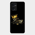 Cute King With Crown Glass Case For Oppo Reno 7 5G