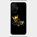 Cute King With Crown Glass Case For Poco F7 5G